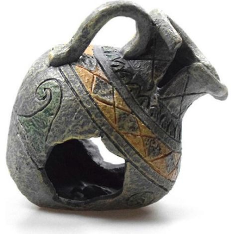 Aquarium-Dekor aus Kunstharz für Fische, zerbrochene Vase, Höhlenverstecke für Wassertiere
