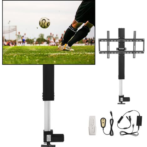 VEVOR TV-Ständer für 28-32 Zoll LCD-LED-Plasmafernseher, Automatischer TV-Ständer, Aufzug für Fernseher, TV Lift Halterung 77-127 cm, Höhenverstellbar & Stabil Max. 60 kg (1/5)