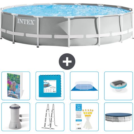 Prism Frame Pool Rund - 457x107 cm - 9-teilig S674