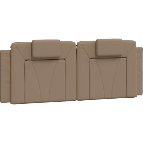 Maison Exclusive - Cuscino Testiera Viana Cappuccino 120 cm in Similpelle