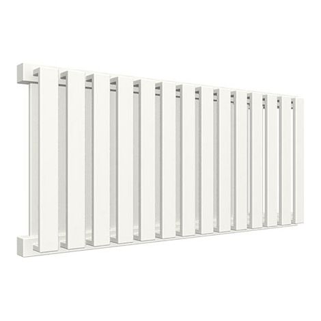 Sèche-serviette eau chaude blanc de 530mm de haut et 375mm de large - 294 Watt - NEM530/375YLB (1/5)