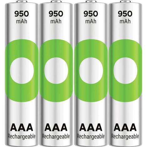 GP ReCyko Batteria ricaricabile Ministilo (AAA) NiMH 950 mAh 1.2 V 4 pz.