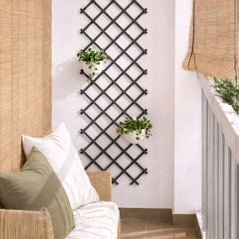 CELOSIA EXTENSIBLE PVC TRELLIFLEX 0.5X1.5 M ANTRACITA NORTENE (1/4)
