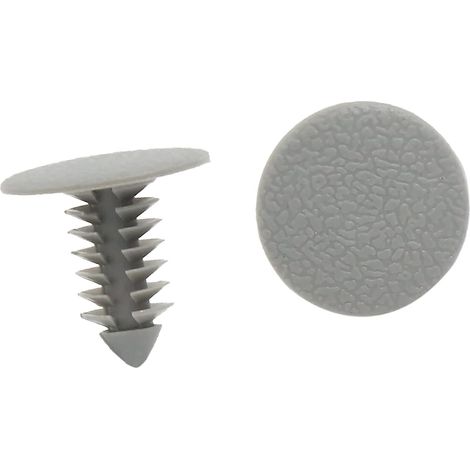 Garniture Clips 8mm Pare-Chocs Avant Porte Rivets Fixation Gris (Ensemble de 100) (1/5)