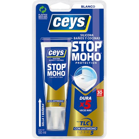CEYS Mastic Anti-moisissure Longue Durée Blanc 50 ml 505583 (1/2)