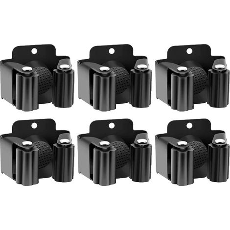 Étagère de rangement pour outils, murale, résistante à la rouille, Noir B, 4PCS (1/2)
