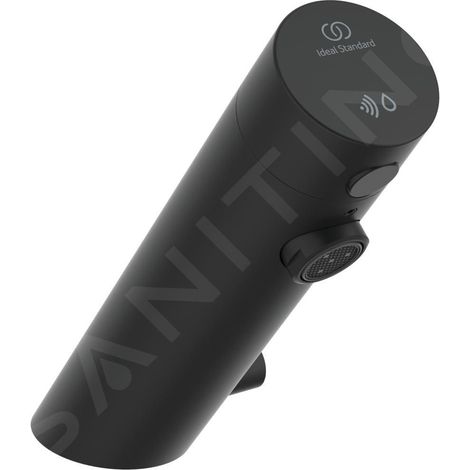 Capteur IS Sensor-WT-Armatur Sensorflow avec mélange, longueur 120 mm, alimentation électrique, noir brillant (1/3)