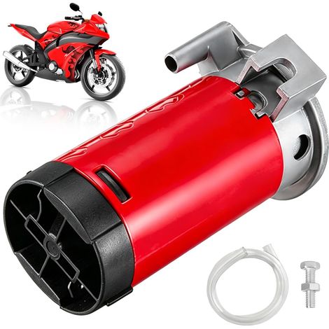Compresseur d'air 12 V pour klaxon, 180 W, rouge (1/5)
