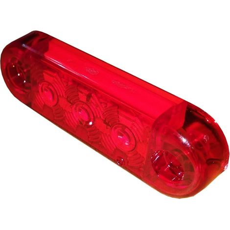 Feu de position à LED FR0171 3 LED rouge 12-24V 63mm