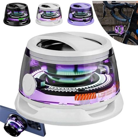 Altoparlante Bluetooth a conduzione ossea magnetica - Portatile con illuminazione d'atmosfera RGB e supporto per telefono, ottimo per la doccia e all'aperto, regalo perfetto per i compleanni, colore:  (1/5)
