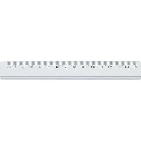 Regla de aluminio GR-120-15 de 15 cm