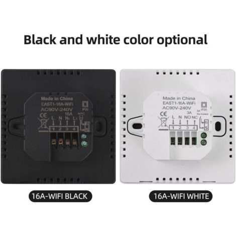 QORVA- Thermostat intelligent pour la maison WiFi Programmable hebdomadaire Mode manuel/automatique numérique Tuya APP Contrôle Écran LCD Contrôleur de température Chauffage électrique intelligent (1/4)