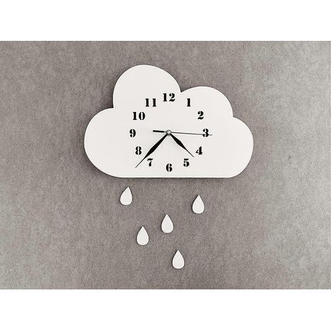 Horloge murale silencieuse pour chambre d'enfant, style scandinave (1/2)