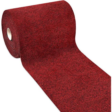 Tapis Coureur Au Mètre H50 Cm Antidérapant Moquette Entrée Boutique - Bordeaux