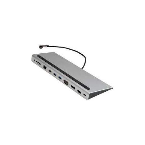 Secomp Usb 3.2 Gen 2 Typ C Multiport Docking Station, 4k Hdmi /dp, Vga, Usb, Card Reader, Pd, Lan, Audio (12.99.1117)