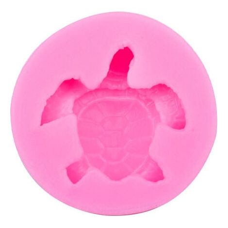 Moule Silicone Tortue Moule Tortue Moulle Silicone Patisserie Moulle Silicone Patisserie 3d Moules à Fondant en Silicone Tortues pour Biscuits Gelée Mousse Bonbons Chocolat 4.74.71.5cm Rose 2pcs,KoleZ (1/5)