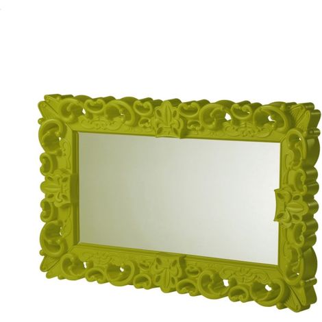 Mirror of Love Verde lime - Medio specchio di design originale Slide colorato moderno barocco camera ingresso sala da pranzo salotto
