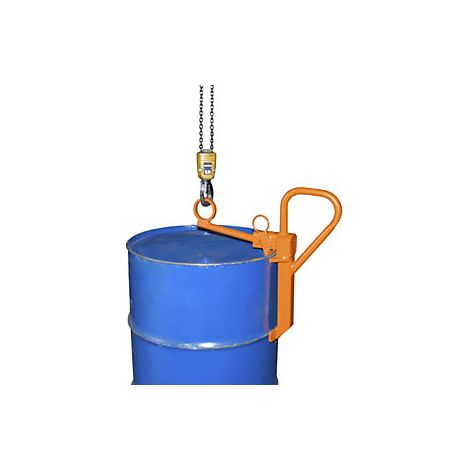 Pinza para bidones  para bidones de acero de 200 l con tapón de