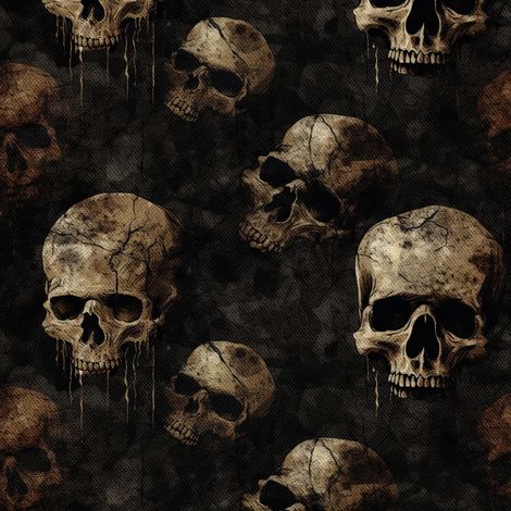 Tela decorativa para exteriores Oxford - Motivo de calavera I DX4740 (1/5)