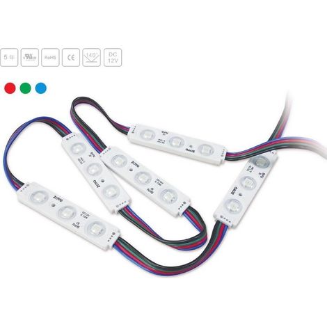 Modules LED RGB pour rétroéclairage 0.72W 12V DC IP65