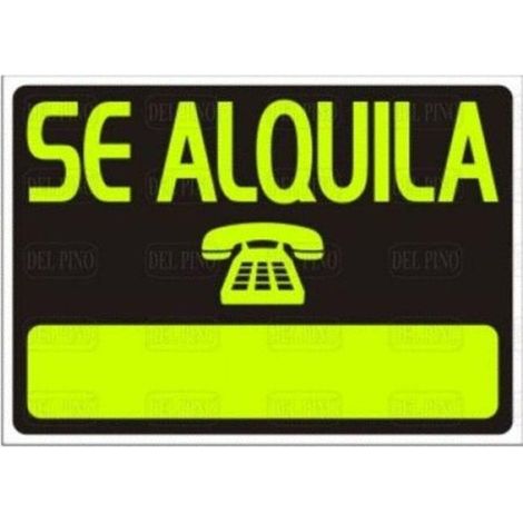 DUVER señal plastico 350x500 ''se alquila'' , 0UNIDADES , DUVER señal plastico 350x500 ''se alquila'' , 0UNIDADES
