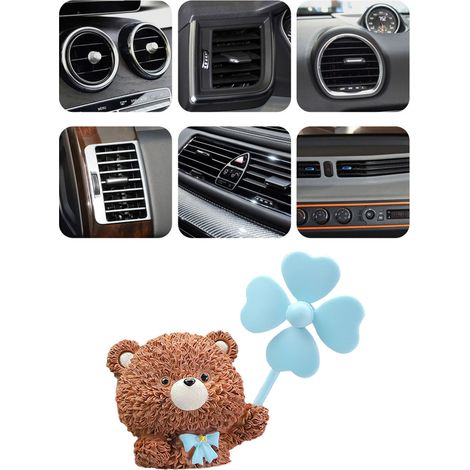 Support Goutte Ours Mignon pour Bouche d'Aération Voiture, Décor Accessoire de Climatisation, Ornement Autocollant, Diffusion Aromathérapie, Cadeau de Voiture, 1 Pièce (1/5)