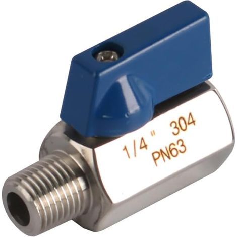1 Vanne à bille,Acier inoxydable,Filetage 1/4 NPT,Interne et externe,Maison et industrie (1/5)