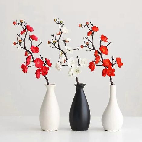 Branche de prunier artificielle pour la décoration de la maison, du bureau, des mariages et des jardins (1/4)