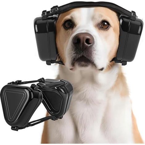 Cache-oreilles pour chien - Cache-oreilles antibruit pour chien - Léger - Bandeau insonorisé réglable pour les feux d'artifice, les orages et les séances de toilettage (1/5)