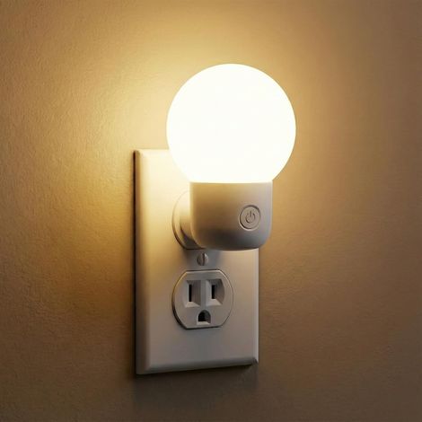 RHG Veilleuse LED, type à brancher, lumière blanc chaud/blanc froid réglable, installation sans outil. (1/5)