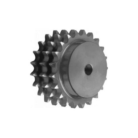 Pignon pré-alésé inoxydable pour chaine norme ISO 08B Triple, 10 dents