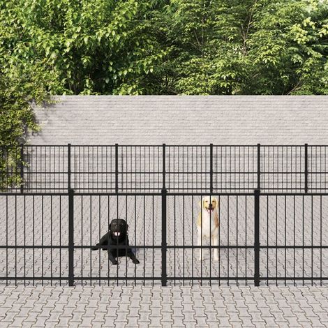 Teenpull – Outdoor-Hundezwinger Stahl 94,09 m² (1/5)