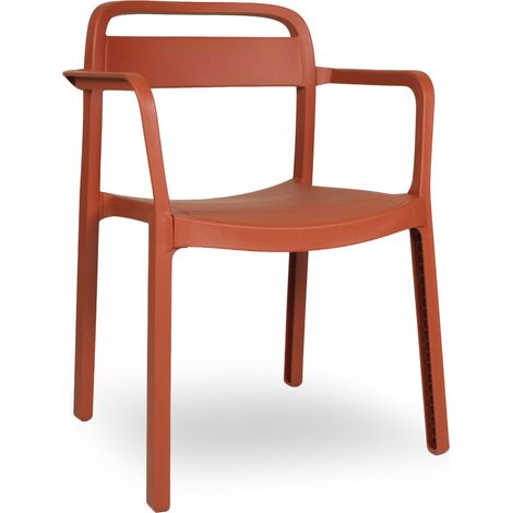 Silla con brazos interior, exterior greda JUNE garbar
