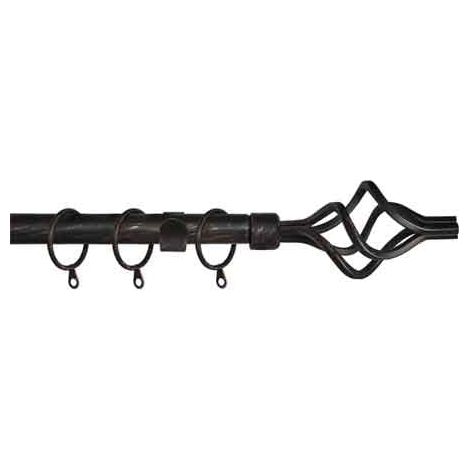 SCORRITENDA A STRAPPO 'TWIST' 120/210 cm - Nero/Oro