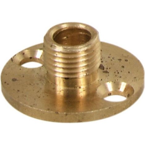 Tibelec – Raccord de robinetterie à plaque laiton mâle – Diamètre 25mm – Pas 10x1 – Fixation par vis pour luminaires (1/2)