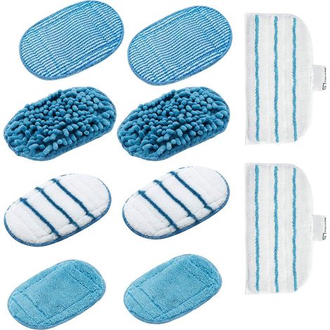 Lot de 10 chiffons en microfibre de rechange pour nettoyeurs vapeur Black & Decker (1/5)