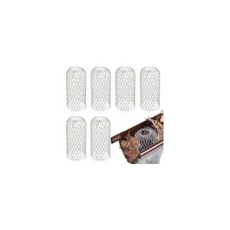 Dachrinnenfilter, Aluminium-Dachrinnenschutz, Laubfilter, erweiterbares Filtersieb, Metall-Dachrinnenschutz für Haus, Traufe, Graben, Kanalisation, 6-teilig (1/5)