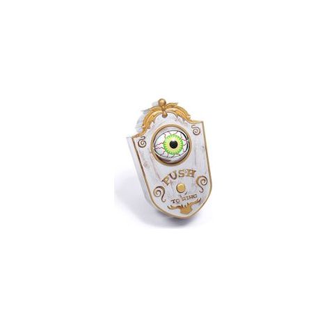 Sonnette lumineuse d'Halloween originale et effrayante en forme d'œil, accessoire de sonnette pour maison hantée (1/5)