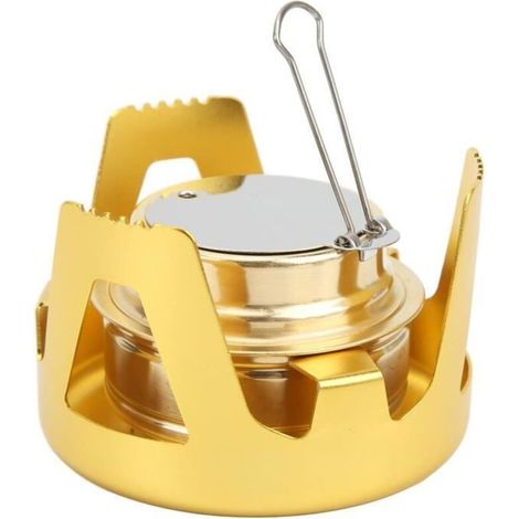 VINGVO mini réchaud de camping Réchaud de pique-nique extérieur portable Mini brûleur à alcool pour camping en plein air (1/4)
