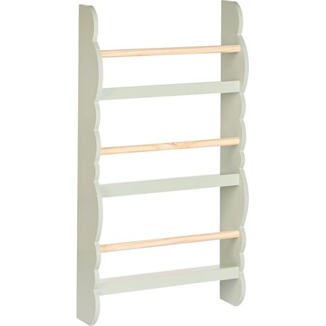 Wall Bookshelf RIGOLET 80 cm Light Green (1/5)