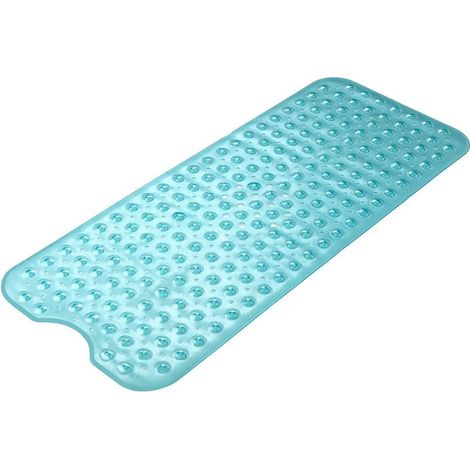 LaBlanc - Tappetino antiscivolo per vasca da bagno, antimuffa, extra lungo, antibatterico, senza BPA, senza lattice e ftalati, lavabile in lavatrice, ideale per bambini, 100 x 40 cm, verde
