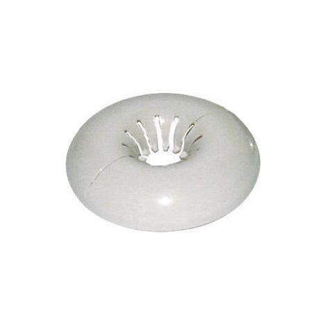 coppia rosette copritubo bianco