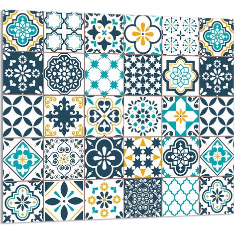 Panneau de verre mosaïque 65x60 pour la cuisine (1/5)