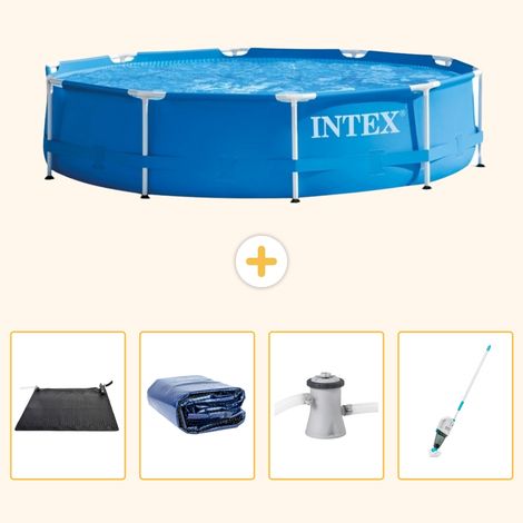 Intex Piscine Tubulaire Ronde - 305x76 cm - 5-pièces S82 (1/5)