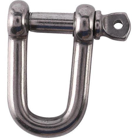 Manille en D droite 6x38, courte, en acier inoxydable AISI 316 jn (1/5)