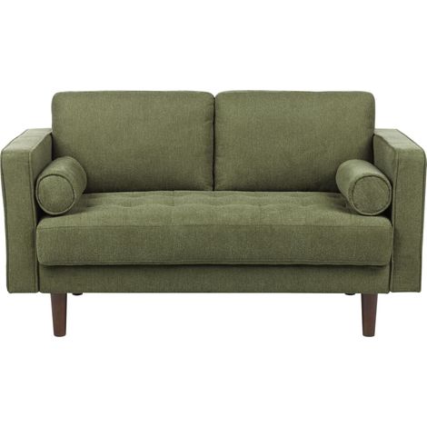 Sofa 2 Seater NURMO Fabric Dark Green (1/5)