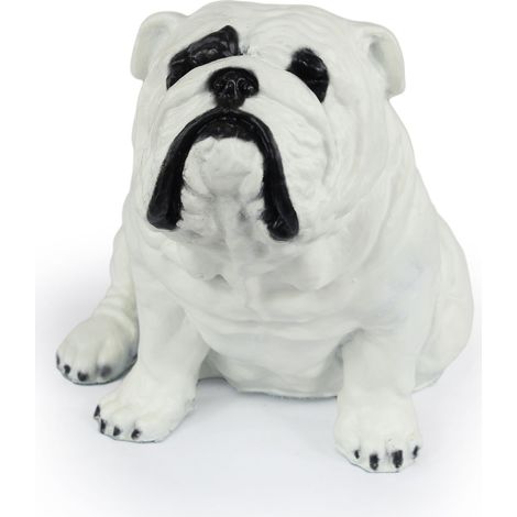 Bouledogue anglais, Bulldog II - statuette de chien, chien assis sur un bureau, décoration pour le salon d'un amoureux des chiens par Art-Dog (1/5)