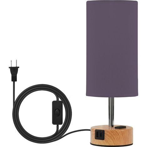 Yuiboo Lampe de table unie bleu marine pur couleur unie, chevet (1/5)