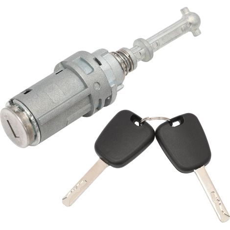 Cylindre de serrure de porte avant gauche et 2 clés – Pour Citroën C2 / C3 (2002-2023) – Remplace 9170T9 (1/5)