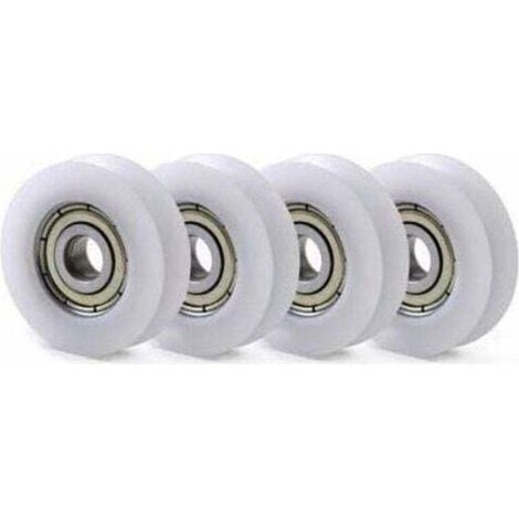 10 PCS U Nylon en Plastique intégré 608 roulements à Billes de Gorge 8 30 10mm Poulie de Guidage,de (1/4)